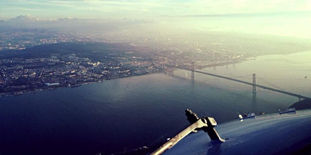 Aerial photo of Lisbon by Sérgio Aguiar